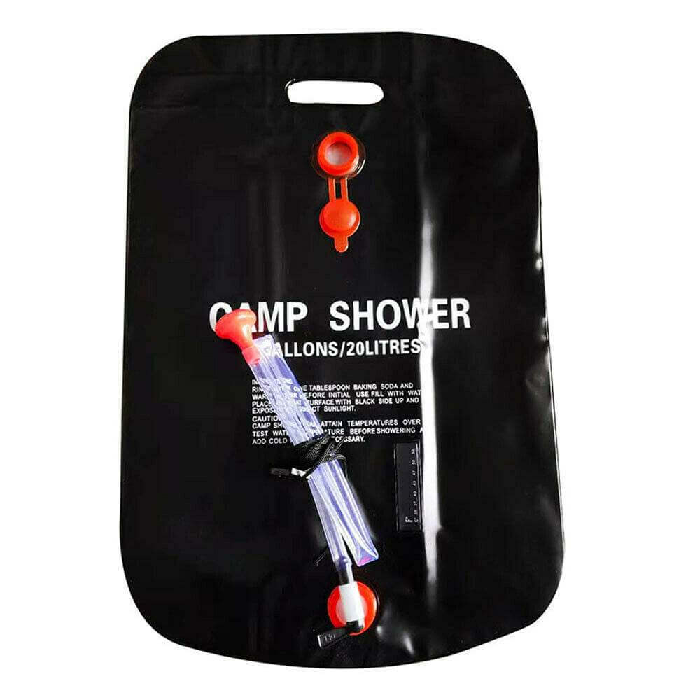 20L Camping Shower Portable Compact Solar Sun Heating Bath Bag Outdoor Travel - Gadget Aliens