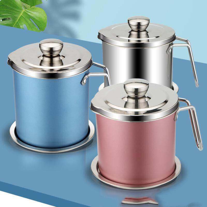 Stainless steel kitchen oil filter - Gadget Aliens