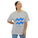 Aquarius Zodiac Tee – Unisex Oversized Boxy T-Shirt for Astrology Lovers