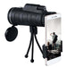 Compatible with Apple, Monocular Telescope Zoom Scope with Compass Phone Clip Tripod - Gadget Aliens