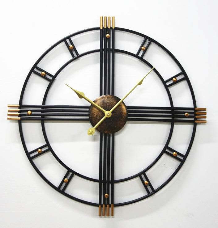 Classic Wall Clocks 3D Silent Roman Numerals Design - Gadget Aliens