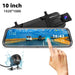 Front and Rear Dual Recording Rear View Mirror Dash Cam - Gadget Aliens