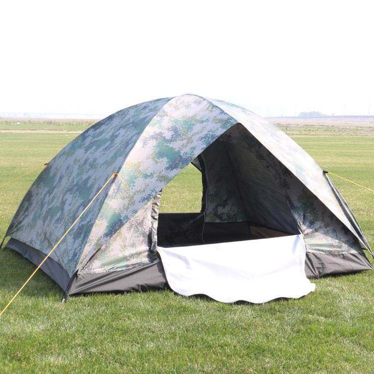 Outdoor Travel Tent 3-4 People Camouflage Mountaineering Tent Beach Camping Tent - Gadget Aliens