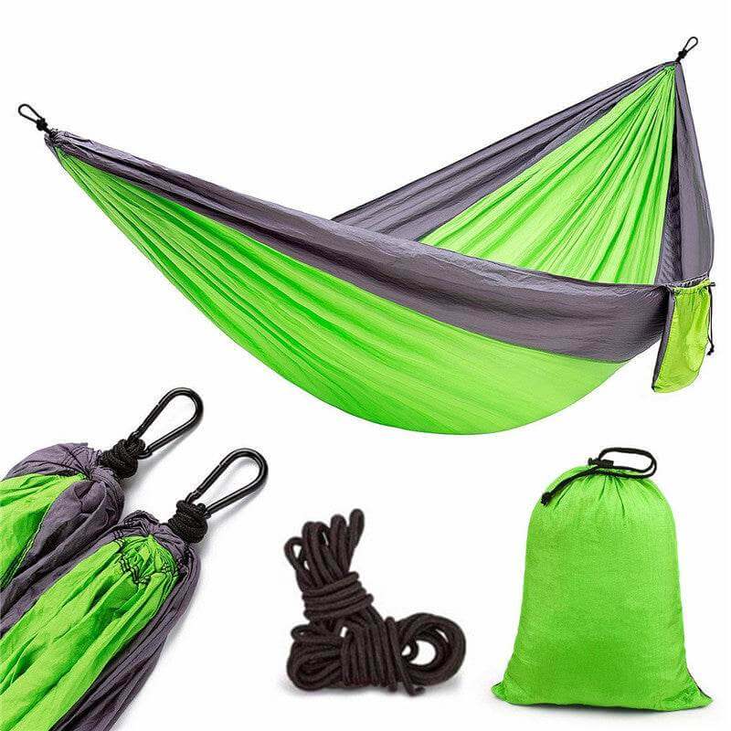 Backpacking Hammock - Portable Nylon Parachute Outdoor Double Hammock - Gadget Aliens