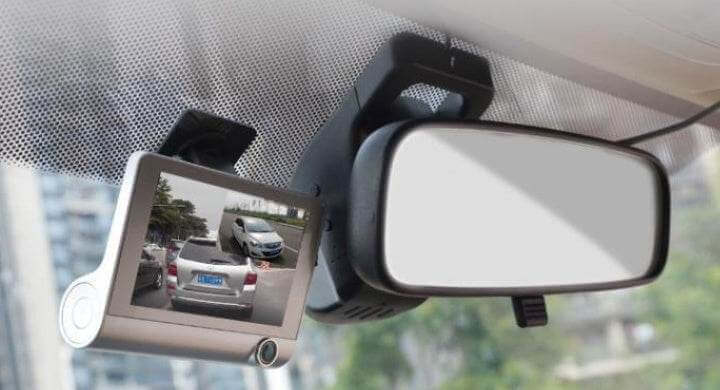 Car 360-Degree Panoramic Driving Recorder 4-Inch High-Definition Hidden Three-Lens Three-Record Reversing Image Three-Way - Gadget Aliens