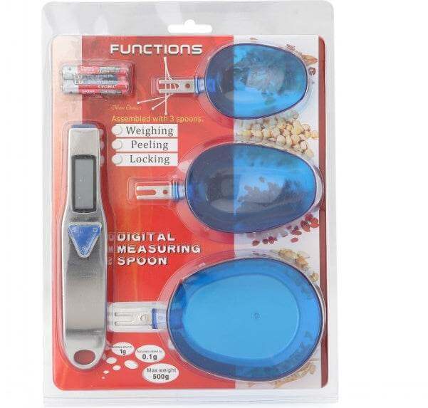 Digital Spoon Scale 500g 0.1g Electronic Measuring Kitchen Spoon With 3 Detachable Weighing Spoons - Gadget Aliens
