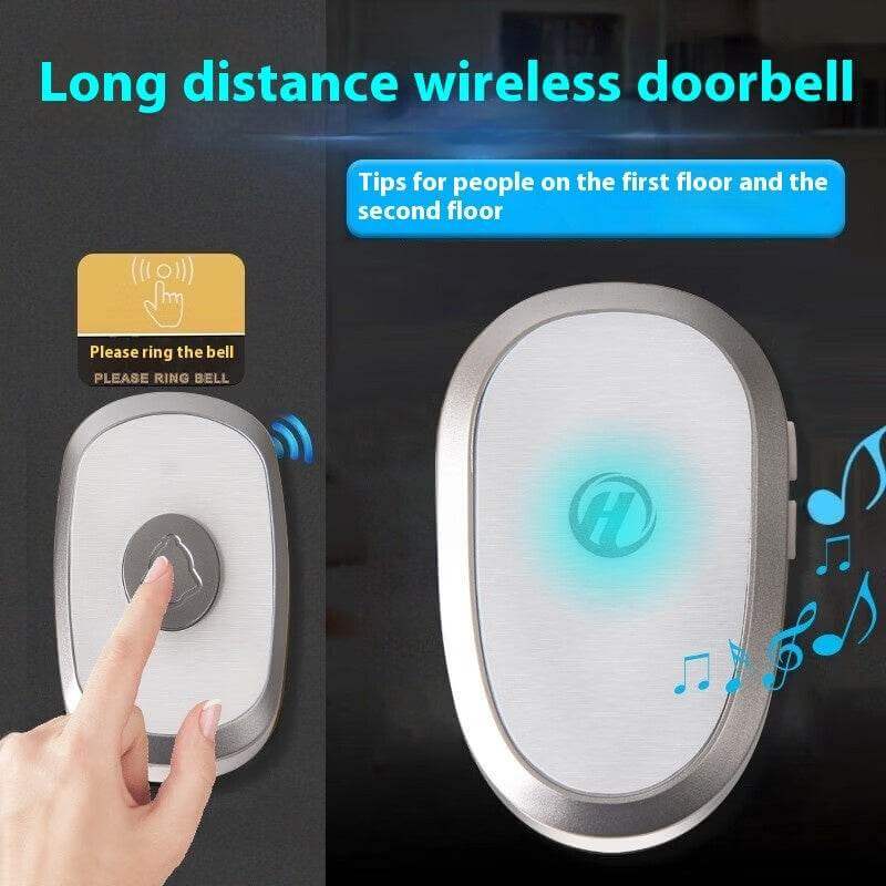 Doorbell Wireless Home Electronic Ultra Distance Unlimited Villa Waterproof Remote Control - Gadget Aliens