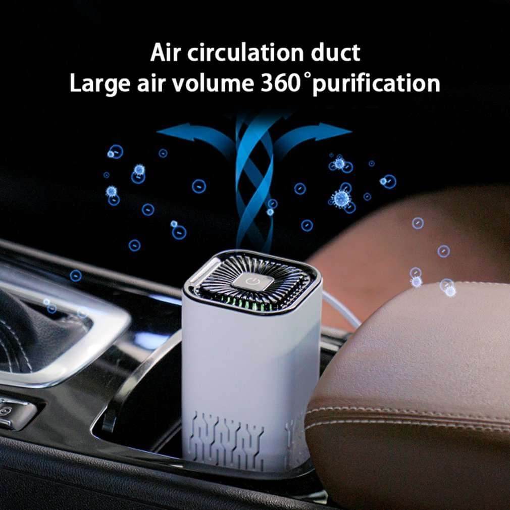 Car Air Purifier Portable Negative Ion Generator Remove Formaldehyde Dust Smoke Air Freshen Washer For Home Car - Gadget Aliens