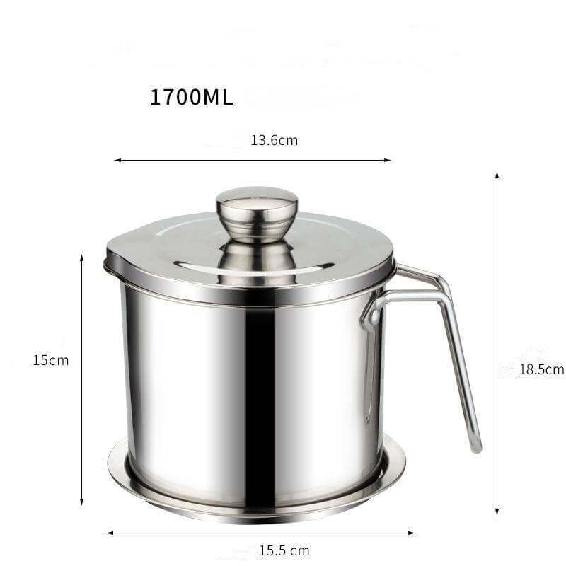 Stainless steel kitchen oil filter - Gadget Aliens