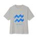 Aquarius Boxy Tee, Unisex Oversized T-Shirt, Zodiac Astrology Tee, Unique Horoscope Gift, Casual Everyday Wear