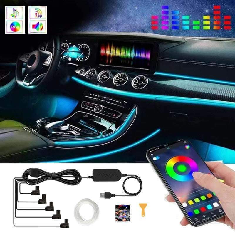 Car USB Atmosphere Light Modification Center Control Instrument Panel - Gadget Aliens