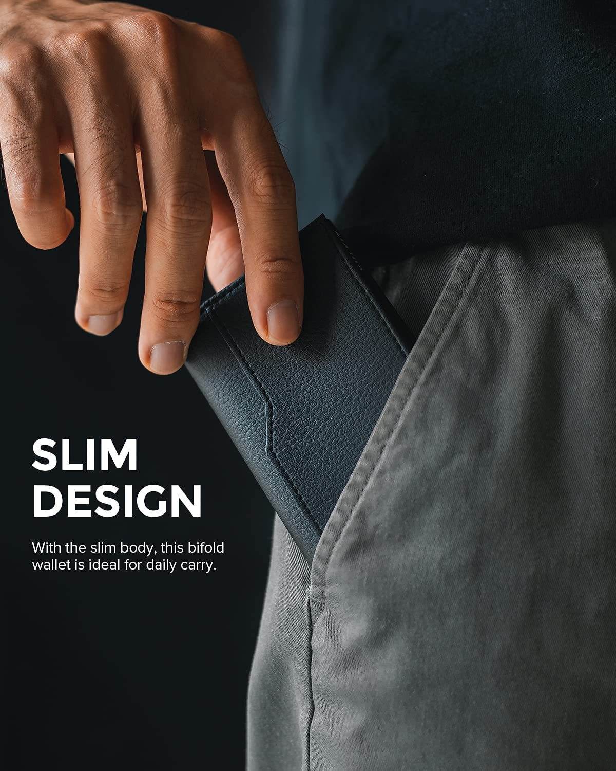 Credit Card Case With Double Id Window Rfid Blocking Automatic Leather Up Wallet - Gadget Aliens