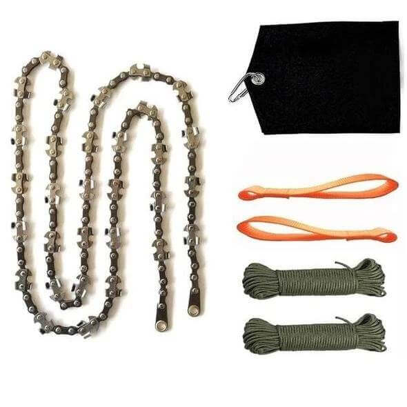 24 inch portable hand chain saw outdoor survival hand saw garden garden hand saw outdoor wire saw - Gadget Aliens