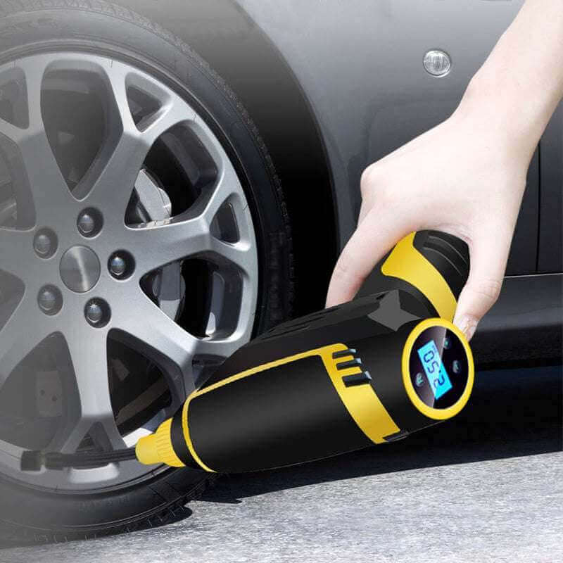 Automatic Portable Handheld Digital LED Smart Car Air Compressor - Gadget Aliens