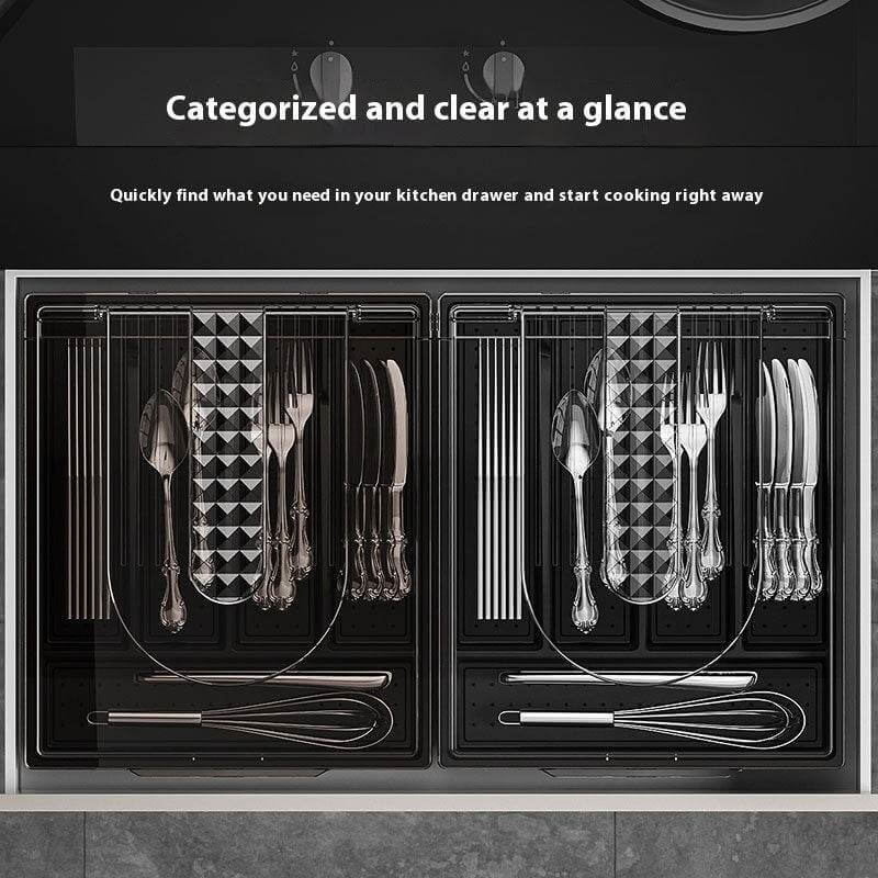 Tableware Storage Box Dustproof With Cover Kitchen Gadgets - Gadget Aliens