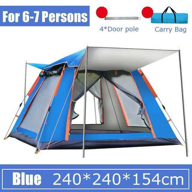 Tent Outdoor Full Automatic Speed Opening Beach Camping Tent Rainproof Multi-person Camping - Gadget Aliens