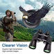 180x100 High Power Military Binoculars Day Night Vision Compact Waterproof Binoculars For Bird Watching Hunting Travel Football Games Stargazing With Carrying Case And Strap - Gadget Aliens