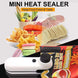 Rechargable 2 In 1 Mini Heat Sealer Storage Bag Plastic Package Snack Sealer Bag Handheld Heat Sealer Plastic Bag USB Mini Bag Sealer Cutter Mini Chip Bag Sealer - Gadget Aliens