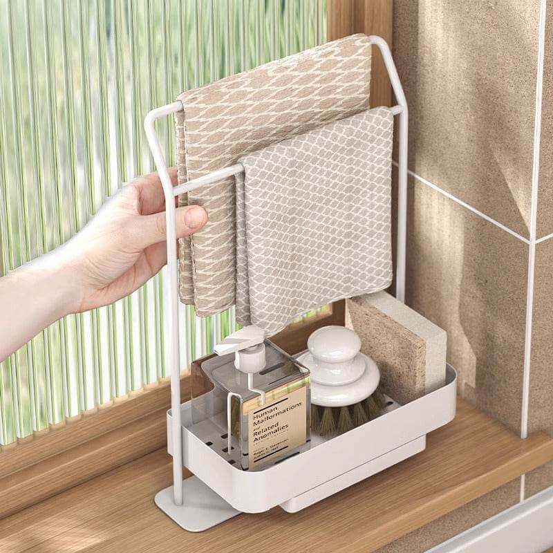 Rag Draining Kitchen Storage Rack Kitchen Gadgets - Gadget Aliens
