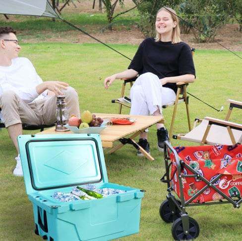 Trending Blue Color 65QT Outdoor Cooler Fish Ice Chest Box Popular Camping Cooler Box - Gadget Aliens