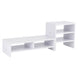 Computer Laptop Monitor Riser Stand Desktop Wooden Storage Organizer 3 Layer Shelf (White) - Gadget Aliens
