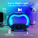 2024 New 6 In 1 Smart Remote Control Bluetooth-compatible Ambience Intelligent LED Table Lamp Multi-function Wireless Charger Night Light Bluetooth-compatible Speaker - Gadget Aliens