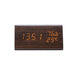 Electronic Alarm Clock Multifunctional Digital Display Temperature And Humidity Time Wood - Gadget Aliens