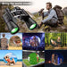 180x100 High Power Military Binoculars Day Night Vision Compact Waterproof Binoculars For Bird Watching Hunting Travel Football Games Stargazing With Carrying Case And Strap - Gadget Aliens
