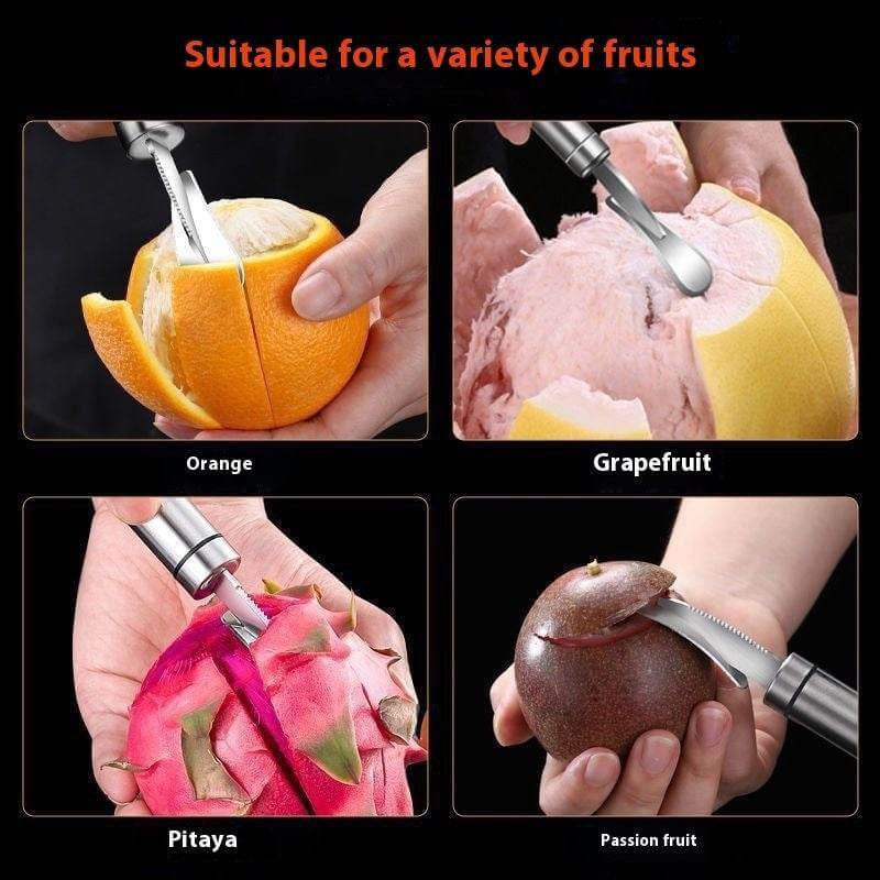 Orange-peeling Device Stainless Steel Household Peeling Kitchen Gadgets - Gadget Aliens