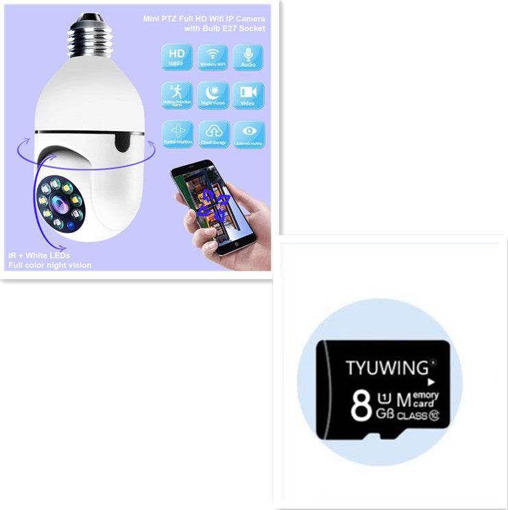 WiFi CAMERA 1080P Bulb 4X Zoom Camera E27 Home 5GWiFi Alarm Monitor - Gadget Aliens