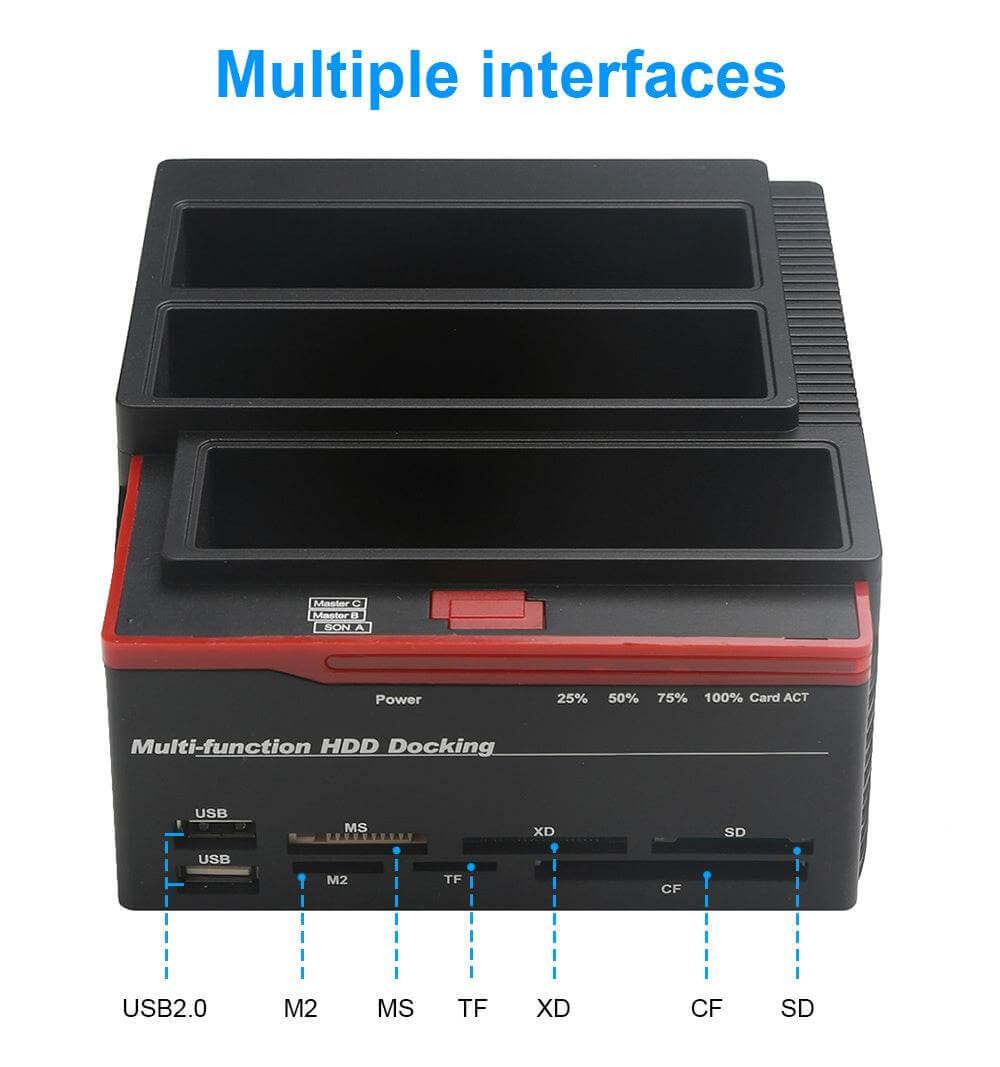 Hard Disk Box Clone Copy Backup Device - Gadget Aliens