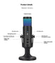 RGB Colorful Breathing Ambience Light USB Condenser Microphone - Gadget Aliens
