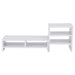 Computer Laptop Monitor Riser Stand Desktop Wooden Storage Organizer 3 Layer Shelf (White) - Gadget Aliens