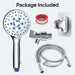 Handheld With 2 Gear Spray Gun 5 Gear Supercharged Shower - Gadget Aliens