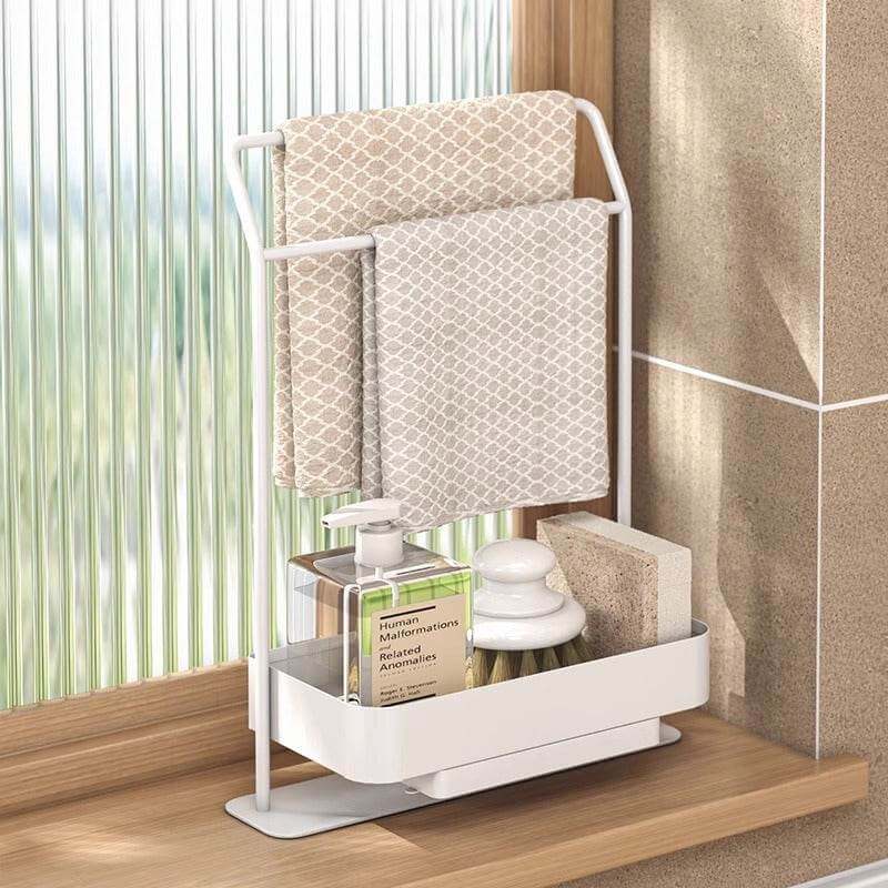Rag Draining Kitchen Storage Rack Kitchen Gadgets - Gadget Aliens