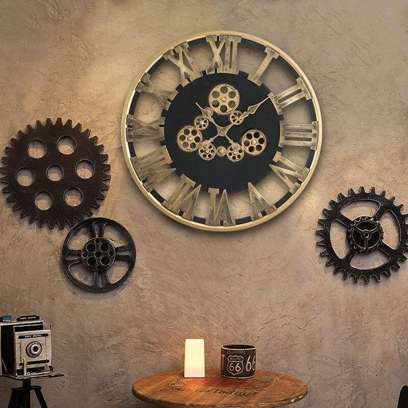 American Retro Decoration Creative Mechanical Style Decorative Clocks - Gadget Aliens