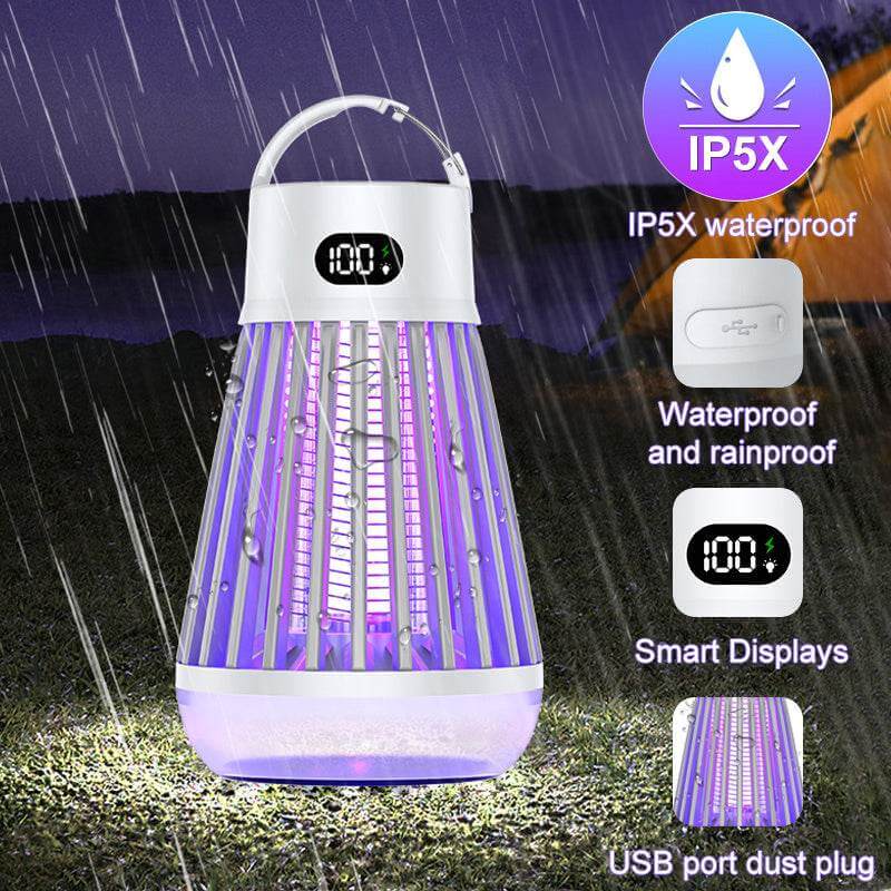 Digital Display Mosquito Killer Lamp Electric Shock Mosquito Trap Light Radiationless Insect Repellent Trap For Bedroom Outdoor Summer Gadgets - Gadget Aliens