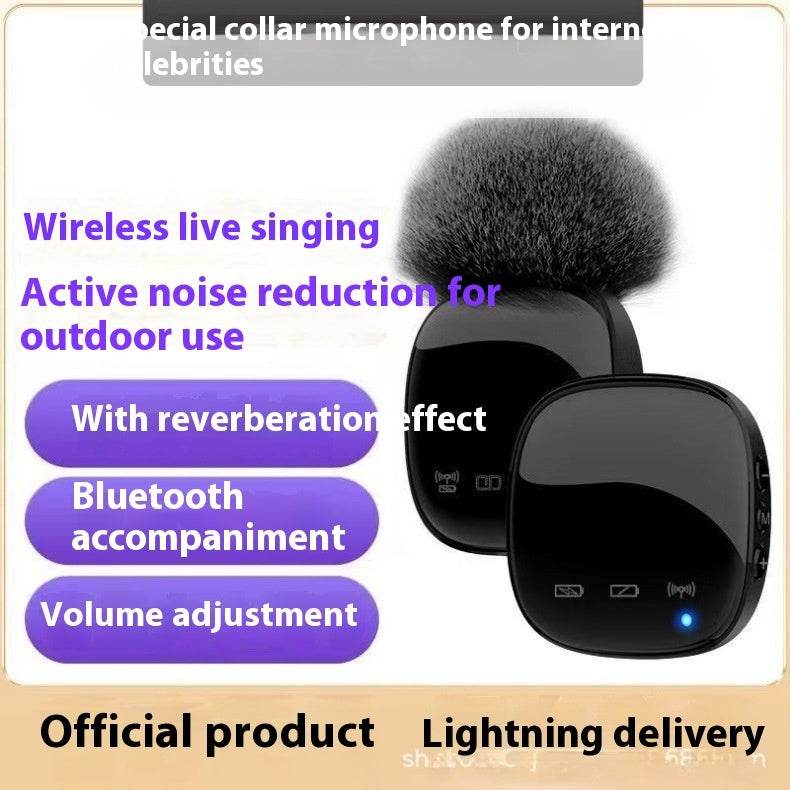 Wireless Microphone Bluetooth Accompaniment Comes With Reverb - Gadget Aliens