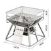 Portable Stainless Steel BBQ Grill Non-stick Surface Folding Barbecue Grill Outdoor Camping Picnic Tool - Gadget Aliens