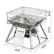 Portable Stainless Steel BBQ Grill Non-stick Surface Folding Barbecue Grill Outdoor Camping Picnic Tool - Gadget Aliens