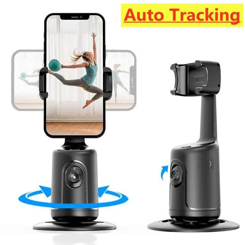 360 Auto Face Tracking Gimbal AI Smart Gimbal Face Tracking Auto Phone Holder For Smartphone Video Vlog Live Stabilizer Tripod - Gadget Aliens