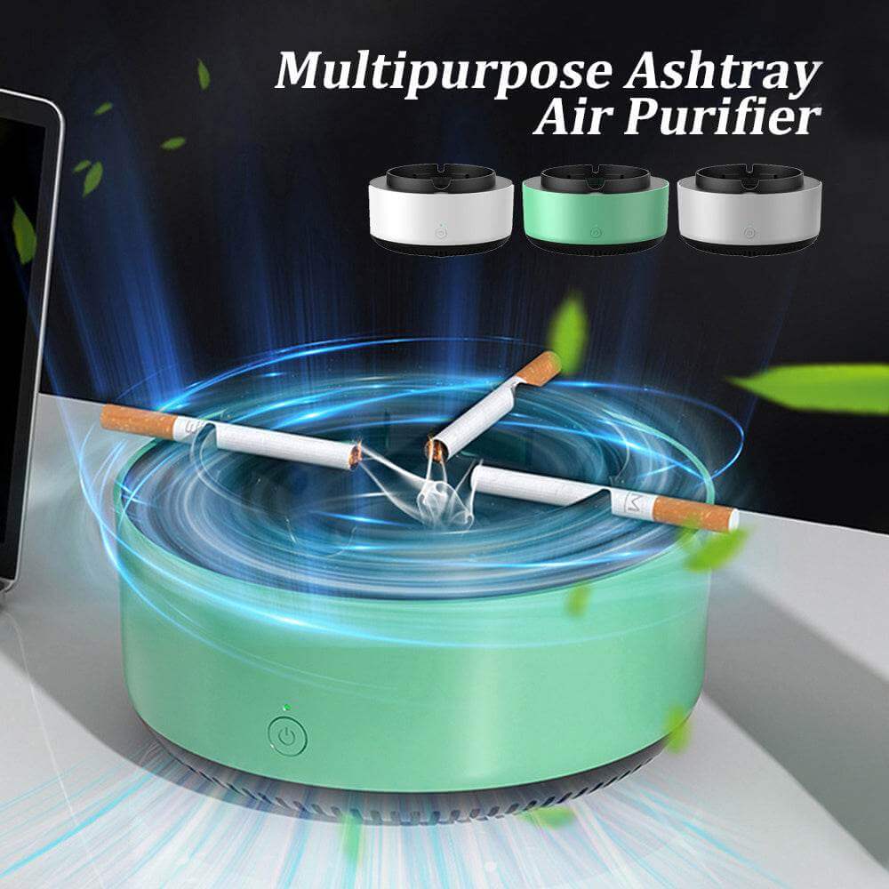 Smoke Removal Air Purification Ashtray Anion Purification Practical Automatic Purifier Ashtray Portable Gadgets For Car Ashtray - Gadget Aliens