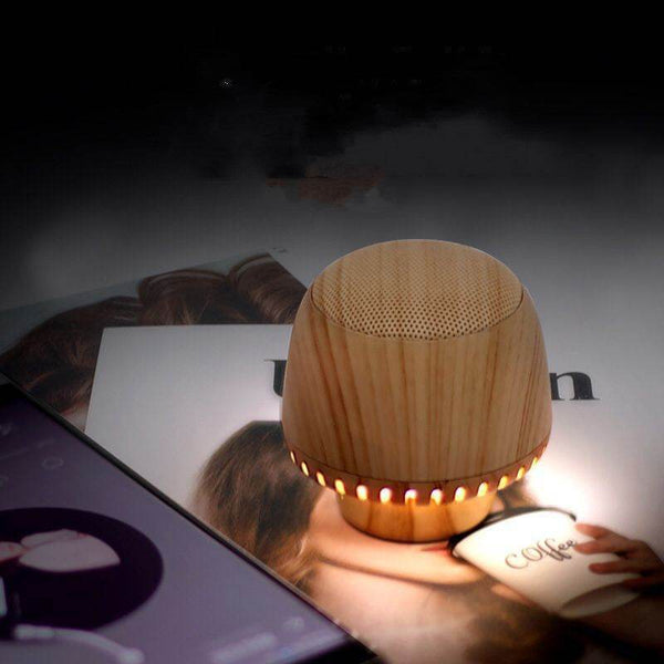 Portable Mushroom Small Audio TWS Pair Box LED With Night Light - Gadget Aliens 