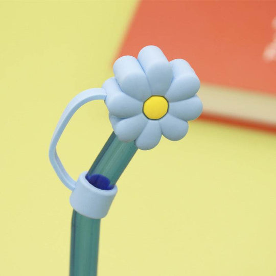 Cute Silicone Straw Covers Cap For 40ml Cup Reusable Straw Tips Lids Dust-Proof Drinking Straw - Gadget Aliens 