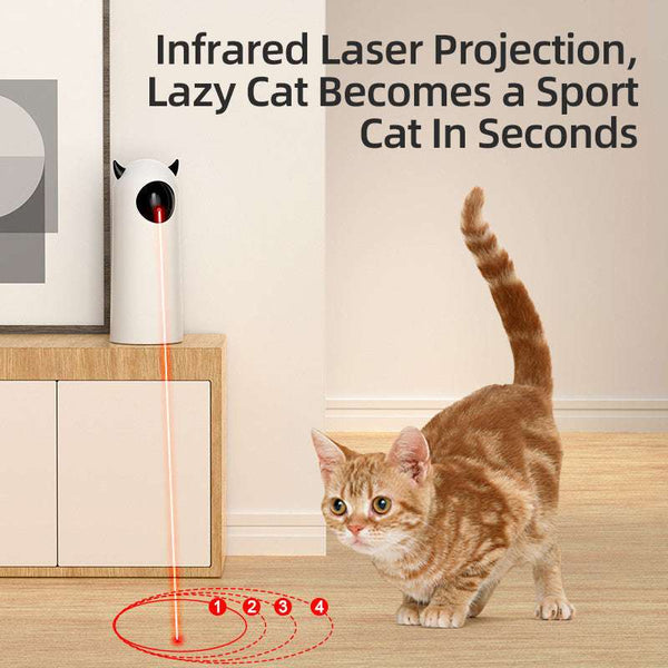 Infrared Cat Teaser Toy – Automatic Laser Play for Pets | Gadget Aliens