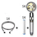 Propeller Driven Shower Head With Stop Button And Cotton Filter Turbocharged High Pressure Handheld Shower Nozzle - Gadget Aliens 
