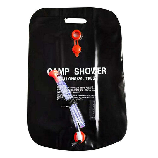 20L Camping Shower Portable Compact Solar Sun Heating Bath Bag Outdoor Travel - Gadget Aliens 