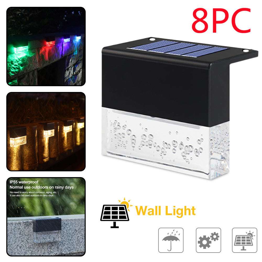 Solar Step Light – RGB Color-Changing Outdoor Lamp