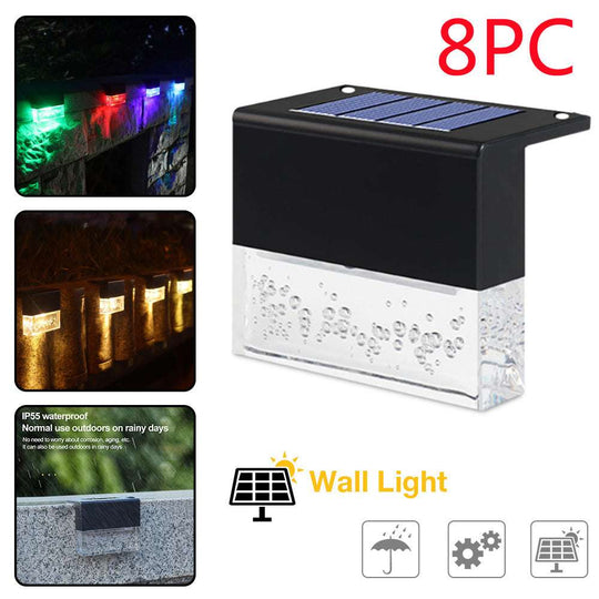 Solar Step Light – RGB Color-Changing Outdoor Lamp