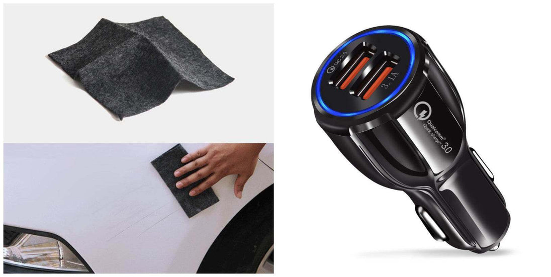 Leather grain gravity mobile phone car holder - Gadget Aliens